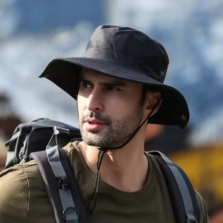 Gorro De Pesca Para Hombres Protección Solar Anti-UV Sombrero De Panamá Para Exteriores Gorro De Búho Para Mujeres Casual - 1