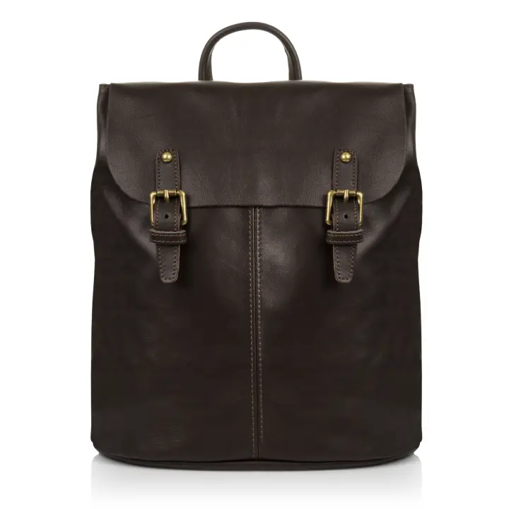 Firenze Artegiani. Asia Bolso mochila Mujer.Piel auténtica Dollaro  . Made in Italy. Vera Pelle Italiana. - 1