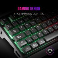 Mars Gaming MK120ES, Teclado Gaming FRGB, Aluminio, Antighosting, Soporte Smartphone, Gris y Negro, Idioma Español - details 5