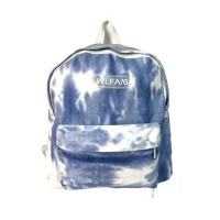Mochila informal de lona con estilo gráfico teñido anudado.MEJORADA.estampado tie-dye.unisex, Bolsillo trasero antirrobo - details 1