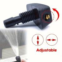 Kit De Boquilla De Rociador Para Parabrisas De Coche Universal 2 Piezas Cubierta De Boquilla Ajustable Para Limpia-parabrisas Instalación Frontal - details 2