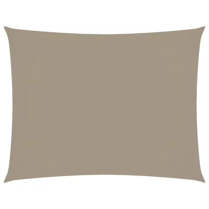 Toldo de Vela Lona rectangular Oxford gris taupe 3x6m - 1