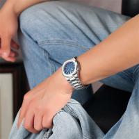 Reloj De Lujo Para Hombre 2024 Reloj De Pulsera De Cuarzo Acero Inoxidable Resistente Al Agua Con Luminiscencia Y Fecha Cuadrado - details 1