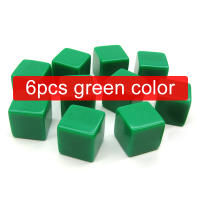 6/10pcs Dados Llenos De Acrílico De 16mm Superficies Llanas Escribibles Para Juegos De Mesa Interiores Propiedades De Juego Redondos Y Cuadrados Con Esquinas Redondeadas TMZ - details 10
