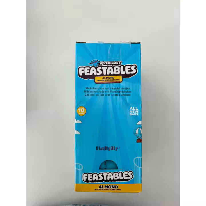 Caja de barras de chocolate de Almendra (10 Uds) de Mr Beast - 1