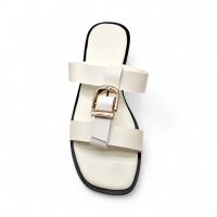 Calzados soraia, Sandalias Planas de Mujer con Punta Cuadrada, Diseño Elegante con Hebilla Decorativa, Estilo Minimalista y Sofisticado, Calzado Abierto para Verano, Ideal para Eventos, Paseos o Uso Diario Playa Metal Lazo Playa - details 2