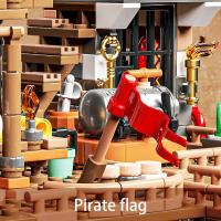 Juguetes De Construcción De Barco Pirata Con Tema De Wharf Para Niños De 8 a 12 Años Conjunto De Bloques De Ciudad 868 Piezas Calendario De Advenimiento - details 1