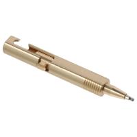 Mini Bolígrafo De Cobre Miniatura Bolígrafo De Bolsillo Ballpoint Retráctil Recargable Firmar Bolígrafo Pequeño Acción De Tornillo - details 2