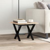 vidaXL Mesa de centro marcoxmadera maciza pino y hierro 40x40x35 cm Mesita de Salón o Comedor o Auxiliar Mesa de Café Meuble Salón - details 2