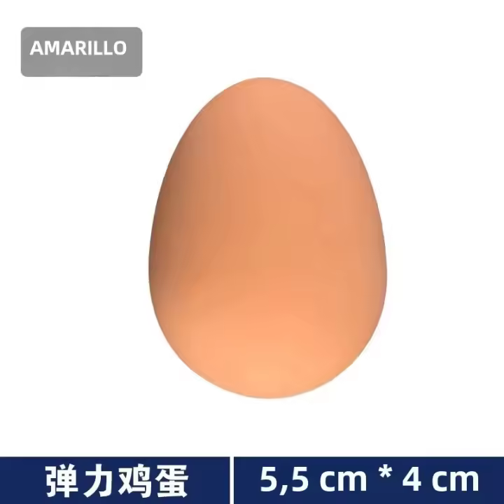 Huevo Bote De Goma Realista Para Juguete De Práctica De Huevo De Pato Realista Para Juguete De Práctica De Nido De Gallo - 1
