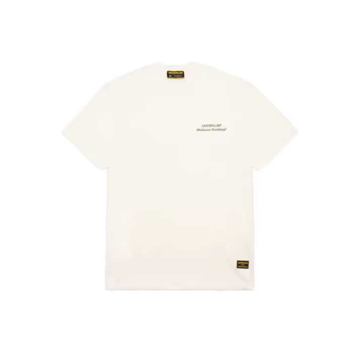 Camiseta Blanca Cat Authentic T-Shirt Bone Caterpillar Workwear Redefined - 1