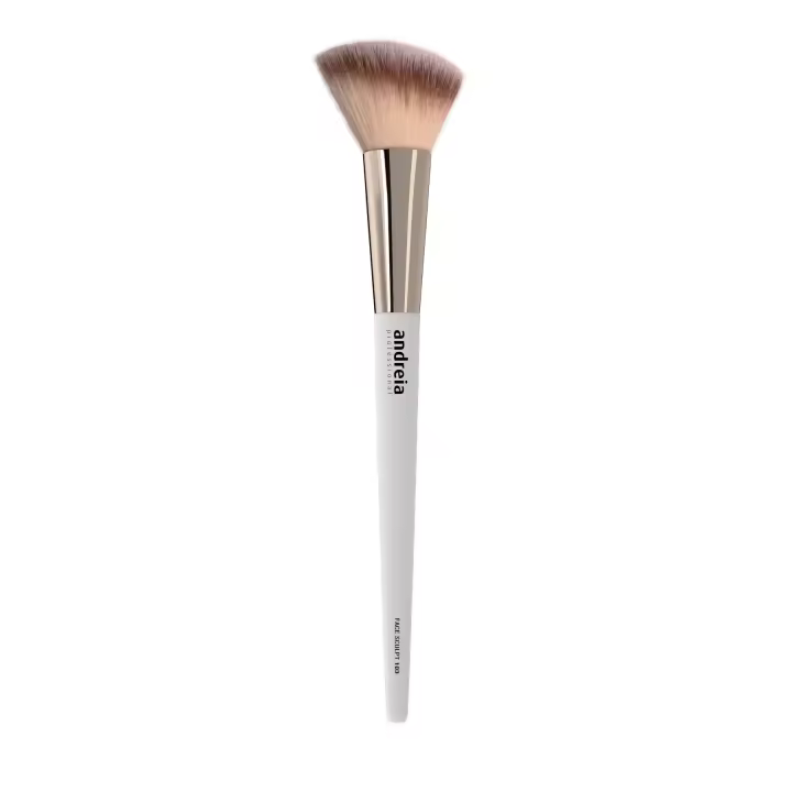 Andreia Professional 103 Face Sculpt Brush Pincel Angular Maquillaje para Polvos & Bronceador & Colorete - Pincel de Cerdas Sintéticas Suaves - 1