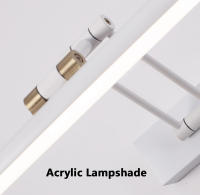 Lámpara De Pared Moderna Simple Con Espejo Cuerpo Metálico Y Sombrilla De Acrílico Plegable Sconce LED Para Hotel Baño Exposición De Arte - details 8