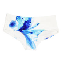 Boxer Briefs De Baño Para Hombre Traje De Baño Corto Tradicional Estilo Surf Y Playa Color Blanco Material Poliéster - details 1
