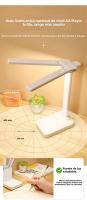 Lámpara De Escritorio Doble LED Con Luz Nocturna Toque 3 Niveles Regulables Recargable Por USB Protección Para Los Ojos Plegable Para Lectura En La Cama - details 3