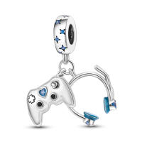 Encanto De Colgante De Árbol De Familia Platinado En Plata Para Pulsera De Bangle Y Collar DIY Regalo Con Doble Vuelo Aéreo - details 223