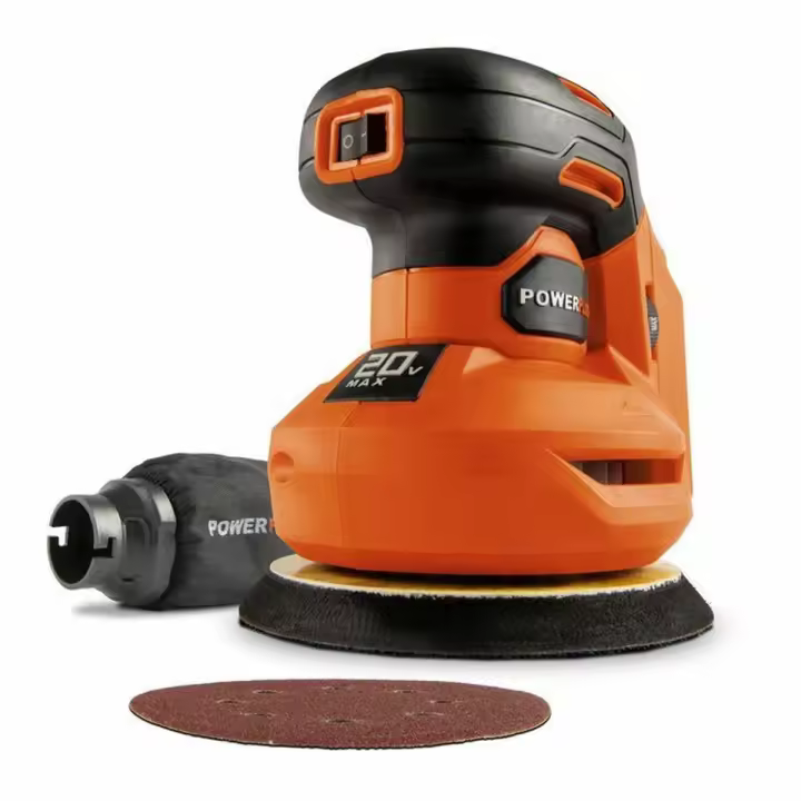 Lijadora excéntrica Powerplus Dual Power Powdp50400 + G80 20 V Ø 125 mm - 1
