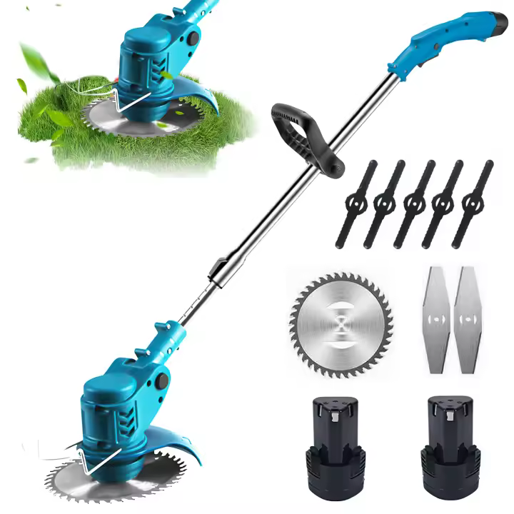 Cortacésped eléctrico inalámbrico Cortador de hierba Cortador de longitud ajustable Herramientas de jardinería doméstica Apto para Makita 18V Batería - 1