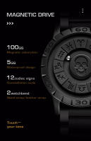 Reloj De Pulsera De Cuarzo Para Hombre FOXBOX Diseño De Cráneo Lujo Acero Inoxidable Deportivo Militar Resistente Al Agua Estilo Casual - details 2