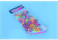Bolsa De 300 Piezas De Banda De Goma Colorida Para Juguetes De Puzle DIY Y Pulseras Arcoíris Para Niños Juguetes Tejidos Y Horquillas - details 4