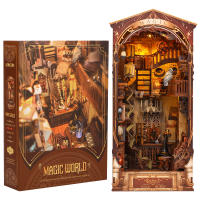Nueva Caja De Manualidades DIY Librería 3D De Madera Miniatura Kit De Construcción Creativo Para Decoración Del Hogar Regalos De Halloween Y Navidad Para Adultos - details 8