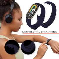 Ociodual Correa de Recambio Compatible con Xiaomi Mi Band 9 y Mi Band 8, de color Azul Medianoche, Repuesto de Silicona Suave Flexible Sport Goma Transpirable - details 4