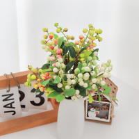 Flores Artificiales De Bayas Para Decoración De Navidad Fiesta Boda Año Nuevo Foam Para Vaso Casa Table Arrangment Plantas Falsas - details 4