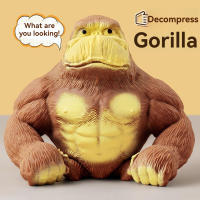 Juguete Antiestrés Gigante De Gorila Divertido Muñeco De Relleno Suave Indestructible Figura Creativa Para Decompresión - details 0
