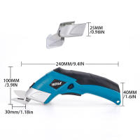 Tijeras Eléctricas Pequeñas Hormy 3.6V Para Corte De Telas Cuero Papelboard Herramienta DIY Para El Hogar Máquina De Corte Adecuada Para Tailor - details 2