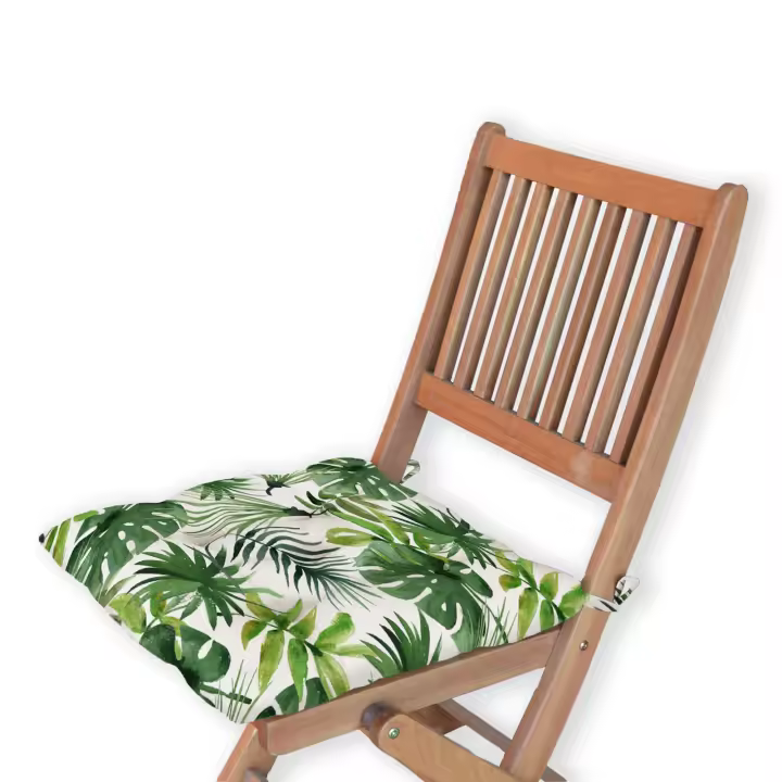 Cojines para Sillas de Exterior e Interior Reversibles 45 x 45 x 5cm,  Relleno de 100% Poliéster, Ideal para Comedor, Terraza, Sala y Restaurante - 1