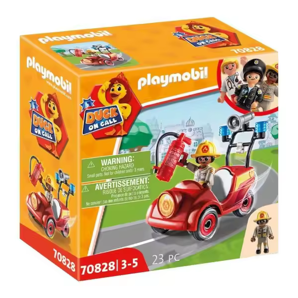 Mattel PLAYMOBIL DOC 70828 Coche de Bomberos - Juguete de Rescate para Niños de 3+ Años - 1