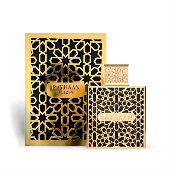 Perfume de Lujo Rayhaan Elixir 100ml Unisex | Fragancia Árabe Intensa y Sofisticada | 100% Original con Larga Duración | Dulce, Amaderado y Especiado | Ideal para Regalo o Uso Diario en Ocasiones Especiales - 1