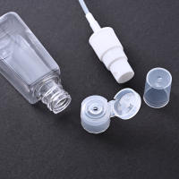 2 botellas de viaje con clave y Funda de cuero para desinfectante de Manos, rellenable, a prueba de fugas, ideal para Viajes al Aire Libre y escolares - details 3