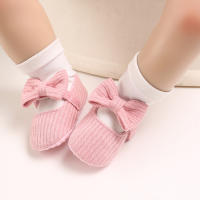 Zapatos De Bebé Para Niñas Nuevos Antideslizantes Con Lazo Suave Para El Primer Caminar De 0 a 18 Meses Zapatos De Princesa - details 18