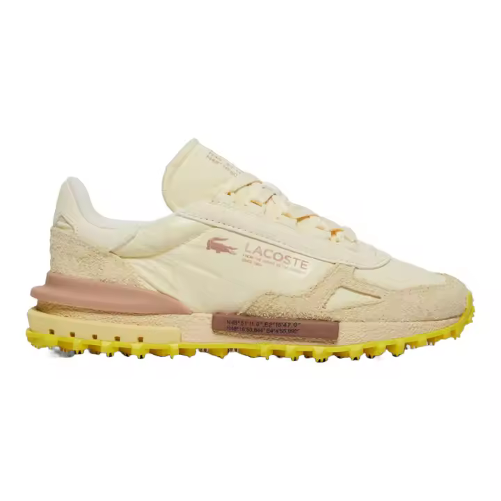 Zapatillas Beige y Amarillo Lacoste Elite Active con Estilo Running de los 70 - 1