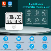 Sensor De Temperatura Y Humedad Inteligente WiFi Eleopard Con Pantalla LCD De Retroiluminación Para Interior Compatible Con Alexa - details 0