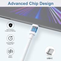 Cable De Carga Rápida USB Tipo C a C 2 Pack 3FT Para Smartphone Y Tablet Android Material TPE/TPU Corriente Máxima 5A - details 1