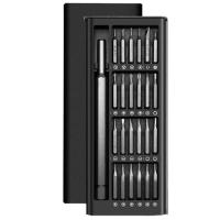 BARAC Juego de puntas magnéticas para atornillador, Destornillador, set de 24 brocas de precisión para DIY, herramientas mini para reparación de teléfono, PC, hogar inteligente, con funda - details 0