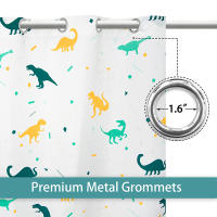 Cortinas De Dinosaurio Para Niños Y Niñas Pico De Dinosaurio Luz Nocturna Para Dormitorio De Niños Cortina Transparente Para Ventana - details 7