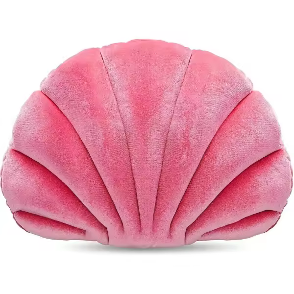 Decorative Almohada de Concha de Princesa de Océano Rosa, decoración de Habitación de estilo University, almohada de Silla with de Concha suave shape, almohada de Concha (34*25cm) - 1