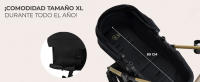 Kinderkraft MOOV2 XL 3 en 1, Carrito bebé hasta 27 kg, Carro, Con Asiento I-SIZE 40-75 cm, Plegable, Amortiguación, Convertible, Capazo XL, Con accesorios - details 1