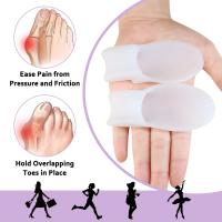 Protector De Gel Para Dedos Mayores Corrector De Bunion Alivio Del Dolor Hallux Valgus Ortopédico Separador De Dedos Paquete De 2/4/8 - details 2