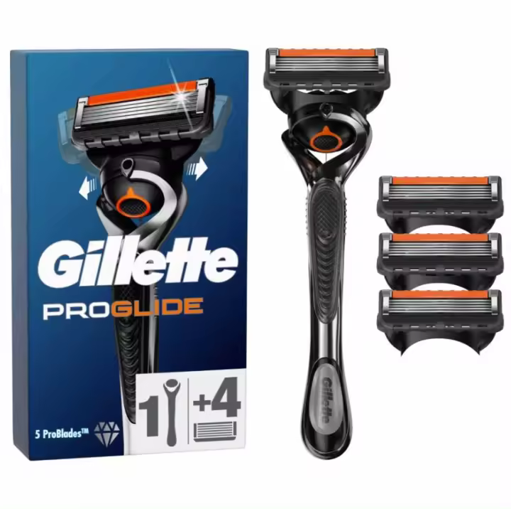 +REGALO Gillette ProGlide Pack: 4 Cuchillas de Recambio + Maquinilla de Regalo - 1