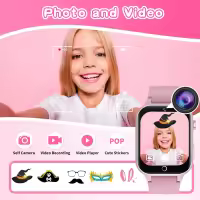Reloj inteligente para niños con 26 Juegos Educativos, Cámara con Pantalla tacthil HD,podómetro, Gift de cumpleaños para niños y niños de 8, 9 y 10 años(Sin FUNCIÓN DE Llamada) - details 3