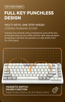 Teclado Mecánico K85 E-Sports Con Interruptores Magnéticos Y Ajustable RGB PBT Keycaps Aluminum Wired Low-Latency Para Gaming - details 14
