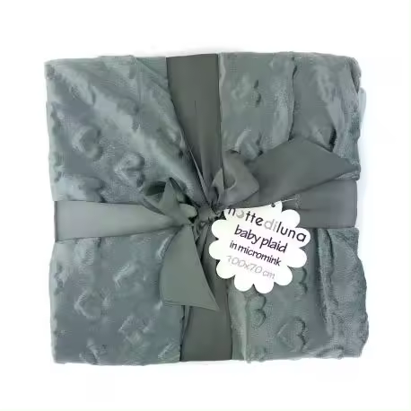 832189 Manta Nottediluna baby extra cálida con corazones en fibra aterciopelada - 1
