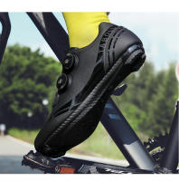 Zapatillas De Ciclismo Para Hombre Y Mujer Con Cierre Self-Locking Zapatos De Bicicleta MTB Con Placas Para Entrenamiento Interior En Bicicletas De Carril Y Estación De Ejercicio - details 5