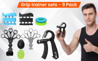 Kit De Entrenamiento De Fuerza Con 9 Estercicios Incluye Estirador De Dedos Fortalecedor De Agarre Y Bola De Agarre Para Construcción Muscular Unisex - details 6