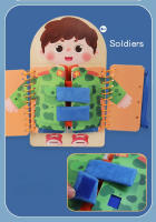 Libro De Juegos Sensoriales De Madera Para Niños Montessori Educación Temprana Tablero Multicapa Para Niños Actividades De Vestido Quiet Book Regalo Para Niños De 3-6 Años - details 5