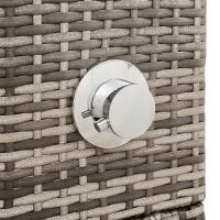 vidaXL Ducha Exterior  Gris Resina, Madera 60 x 80 x 214 cm - details 6